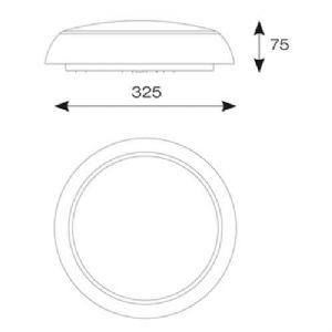 ANSILL DISCO SLIM LED CCT - 13W COOL WHITE/WARM WHITE