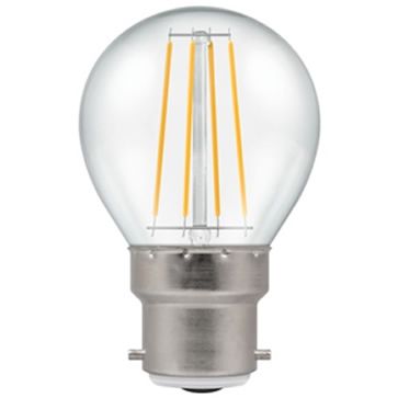 LED Round Filament Clear • Dimmable • 5W • 2700K • BC-B22d • Stock Code: 7215